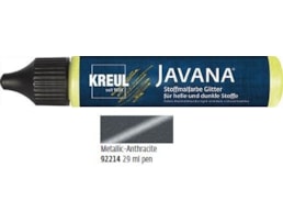 Tinta Javana textil,Metálico,Tubo 29ml c/aplicador,Antracite