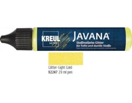 Tinta Javana textil, Glitter, Tubo 29ml c/aplicador, Ouro Cl