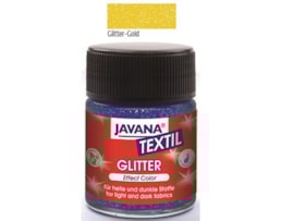 Tinta Javana, Textil, Glitter 50ml, 78-Ouro