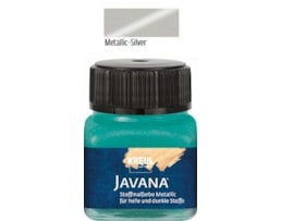 Tinta Javana, Textil, metálico, 20ml, 16-Prata