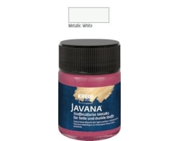 Tinta Javana, Textil, metálico, 50ml, 31-Branco