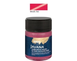Tinta Javana, Textil, metálico, 50ml, 34-Encarnado