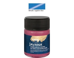 Tinta Javana, Textil, metálico, 50ml, 38-Azul Safira