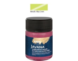Tinta Javana, Textil, metálico, 50ml, 41-Verde Maio