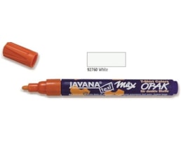Marcador JAVANA Textil, opaco, 2-4mm, Branco