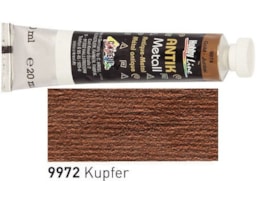 Tinta HOBBY LINE Efeito Metal Antigo, Tubo c/20 ml, Cobre