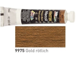 Tinta HOBBY LINE Efeito Metal Antigo,Tuboc/20 ml,Ouro Averm.