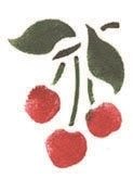 Stencil Auto-adesivo, Cerejas, 7 x 10 cm