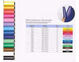 Papel Lustro 50X65 25 Fls Rl. c/50X16.25m Rosa Palido
