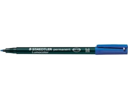 Marcador Staedtler Acetato Lumocolor 317 Médio Azul
