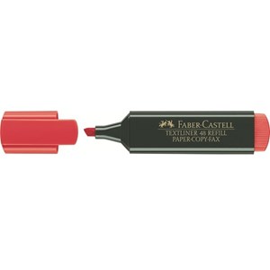 Marcador Faber-Castell Fluorescente Ref.48 Vermelho