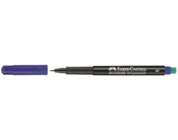 Marcador Faber Ref.1523 S  p/ Acetato Oh-Lux, Preto