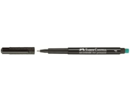 Marcador Faber Ref.1513 F  p/ Acetato Oh-Lux, Preto
