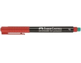 Marcador Faber Ref.1513 F  p/ Acetato Oh-Lux, Encarnado
