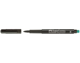 Marcador Faber Ref.1525 M  p/ Acetato Oh-Lux, Preto