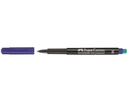 Marcador Faber Ref.1525 M  p/ Acetato Oh-Lux, Azul