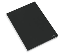 Caderno A5 Agrafado capa preta 80 fls. Quad.