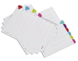Separadores Ambar A4 Cartolina School 10P Cores