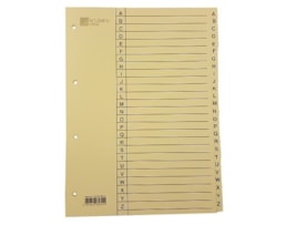 Indice Separador Kruzeiro office, A4, cartolina, A a Z
