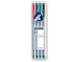 Marcador Staedtler Triplus Fino 334 SB4 Est. c/4