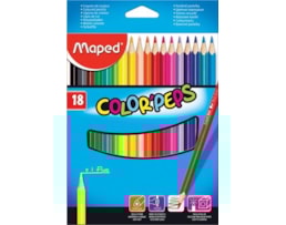Lápis Cor Maped Triângular refª183218, 18 cores