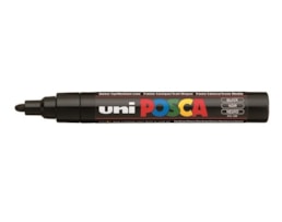Marcador Uni Posca PC-5M, traço 1,8-2,5 mm, Preto