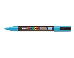 Marcador Uni Posca PC-3M, traço 0,9-1,3mm, Azul Claro