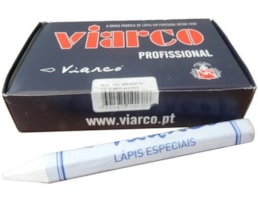Làpis Viarco Hexagonal 12 cm Refª 107 Branco Cx. 12