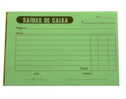 Livro Saida de Caixa A6 100 Fls.