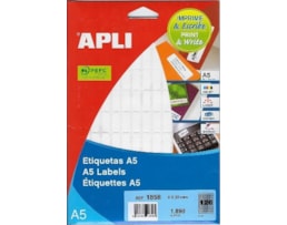 Etiquetas Apli A5 8X20MM refª 1858 c/1890 etiq.