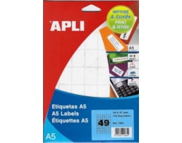 Etiquetas Apli A5 19X27MM refª 1865 c/735 etiq.