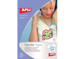 Papel Transfer A4 Apli T-Shirt Branca Ref.4128 10fls