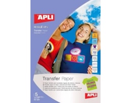 Papel Transfer A4 Apli T-Shirt Escuras Ref.10247 5fls