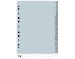 Indice Separador Roma 381, A4, PP cinza, 1 a 31.
