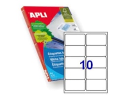 Etiquetas Apli A4, 99,1x57 Cx.100 Fls Ref.02411