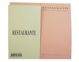 Blocos Restaurante impressos 1/0 - 50X50 aut. Mod. 1