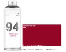 Tinta Spray MTN 94, 400 ml, RV47, Vermelho Clandestino