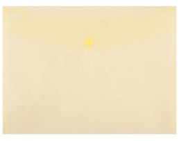 Envelope PP c/ botão Donau A4, (235X330), amarelo