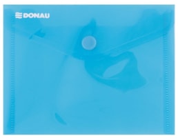 Envelope PP c/ botão Donau A6, (115X150), azul