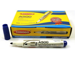 Marcador Yosogo, Quad. Branco Ref.A500, (2,5mm), Azul