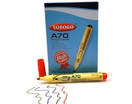 Marcador Yosogo, Permanente, (2,5mm) , Ref.A70, Vermelho