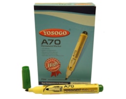 Marcador Yosogo, Permanente, (2,5mm) , Ref.A70, Verde