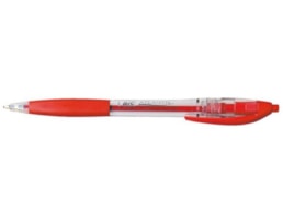 Esferografica BIC Atlantis, Clic c/grip, Encarnado