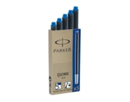 Recarga tinta Parker Cx.5 cartuchos Azul/Preto