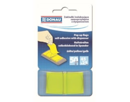 Index Donau 7558, 25X45mm, dispensador, 50fls (680), Amarelo