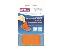 Index Donau 7558, 25X45mm, dispensador, 50fls (680), Laranja