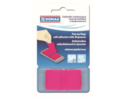 Index Donau 7558, 25X45mm, dispensador, 50fls (680), Rosa