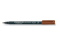 Marcador Staedtler Acetato Lumocolor 318 Fino Castanho