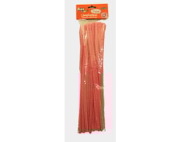 Chenille Fixo 6mmX30Cm, Rosa, 68013200, Bl. c/50 tiras