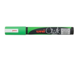 Marcador Uni-Ball, Chalk Marker PWE-5M, Verde fluo